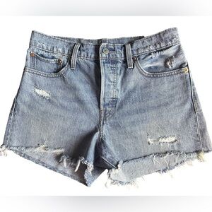 Levi's Light Blue Jean Shorts